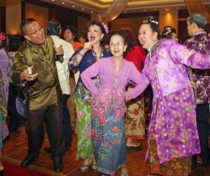 Peranakans dancing